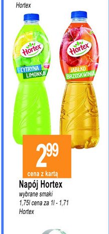 Napój cytryna limonka Hortex promocja