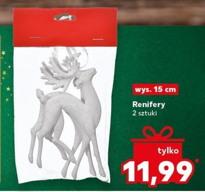 Renifery 2 sztuki, wys. 15 cm promocja w Kaufland