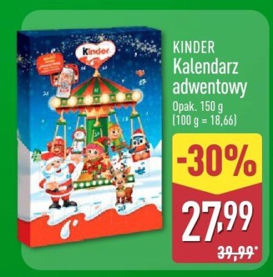 Kalendarz adwentowy  promocja w Aldi
