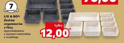 Zestaw organizerów z filcu  promocja w Kaufland