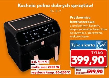 Frytkownica podwójna 2000w Berlinger haus promocja w Kaufland