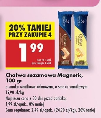 Cha艂wa sezamowa o smaku waniliowym Magnetic promocja