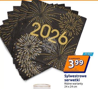 Sylwestrowe serwetki promocja w Action