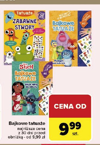 Bajkowe tatuaże stitch promocja w Carrefour