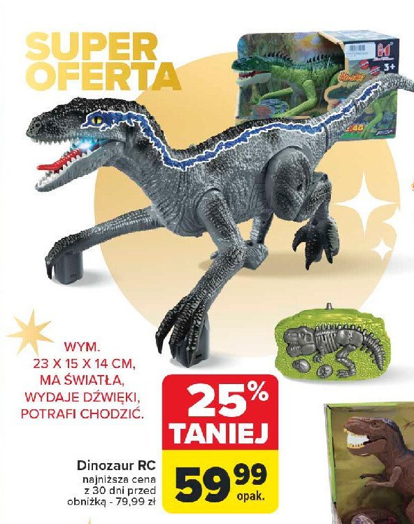 Dinozaur rc Artyk promocja w Carrefour