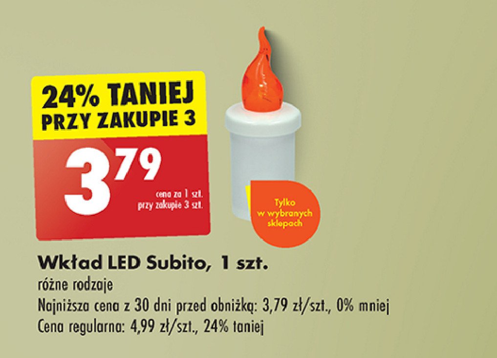 Wkład led s6 30 dni czerwony Subito promocja