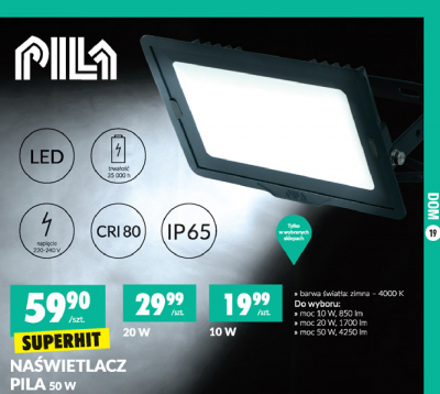 Naświetlacz led 20 w Pila promocja
