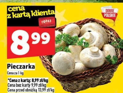 Pieczarka promocja w TOPAZ