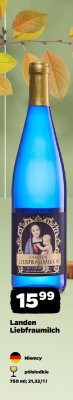 Wino Liebfraumilch, białe półsłodkie promocja w Netto