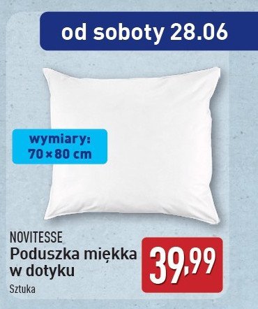 Poduszka 70x80 Novitesse promocja w Aldi