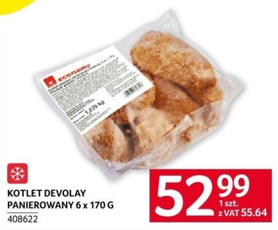 Kotlet devolay panierowany 6 x 170 g economy promocja w Selgros