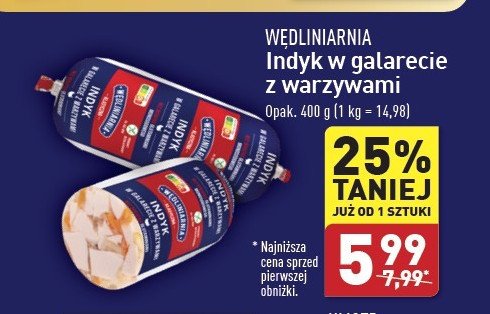 Indyk w galarecie z warzywami Wędliniarnia classic promocja w Aldi