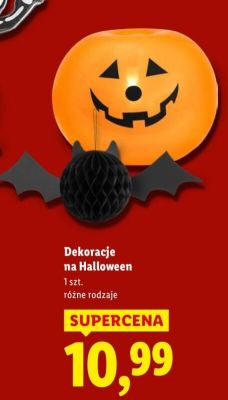 Dekoracje na Halloween promocja w Lidl