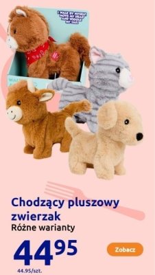 Chodzący pluszowy zwierzak różne warianty promocja w Action