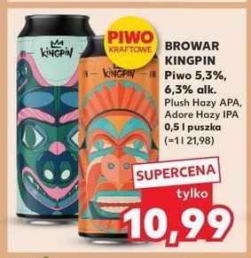 Piwo Kingpin adore hazy ipa promocja w Kaufland