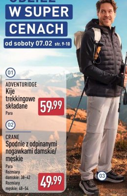 Kije trekkingowe składane  promocja w Aldi