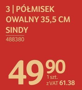 Półmisek owalny 35,5 cm Sindy promocja w Selgros