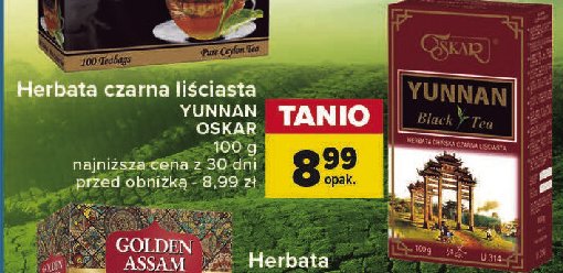 Herbata yunnan OSKAR promocja