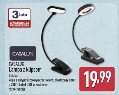 Lampa z klipsem  promocja w Aldi