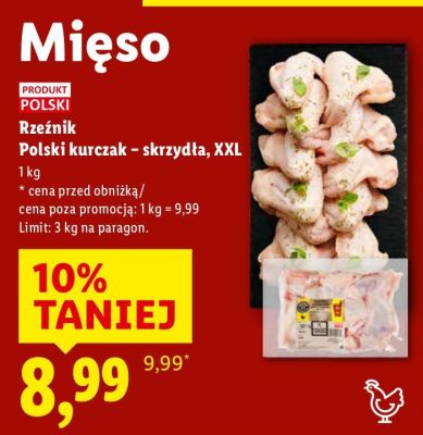 Kurczak skrzydła XXL Rzeźnik Polski promocja w Lidl