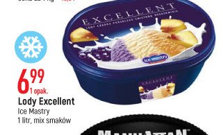 Lody czarna porzeczka 艣mietanka brzoskwinia Ice mastry excellent promocja