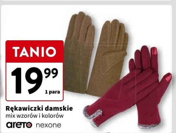 Rękawiczki damskie Areto promocja