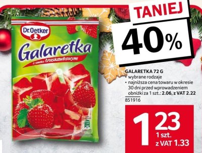 Galaretka Dr.Oetker 72 g różne rodzaje promocja w Selgros