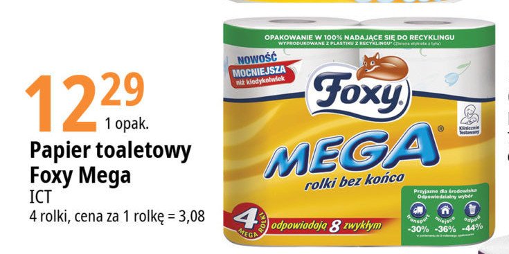 Papier toaletowy Foxy mega promocja