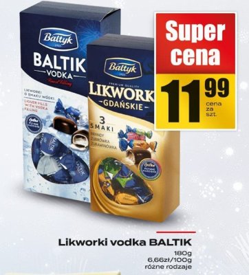 Likworki vodka BALTIK promocja w Supeco