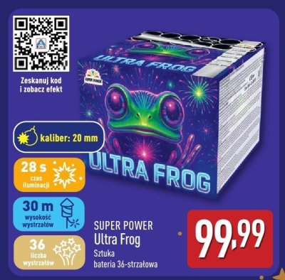 Fajerwerki Ultra Frog Sztuka bateria 36-strzałowa promocja w Aldi