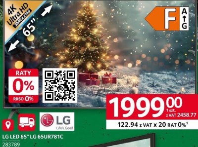 Telewizor LED LG 65UR781C 65" promocja w Selgros