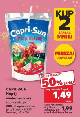 Napój wieloowocowy CAPRI-SUN Napój wieloowocowy różne rodzaje 200 ml opakowanie promocja w Kaufland