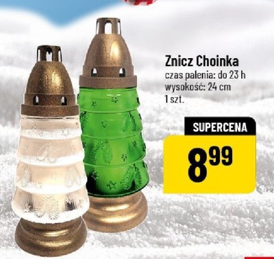 Znicz Choinka czas palenia: do 23 h wysokość: 24 cm promocja w POLOmarket