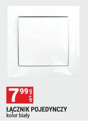 Łącznik pojedynczy seria WESA kolor biały promocja w Merkury Market