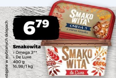 Margaryna Omega 3, De Luxe promocja w Netto