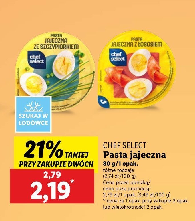 Pasta jajeczna ze szczypiorkiem Chef select promocja