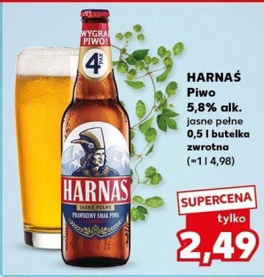 Piwo Harnaś lodoherbata brzoskwinia promocja w Kaufland