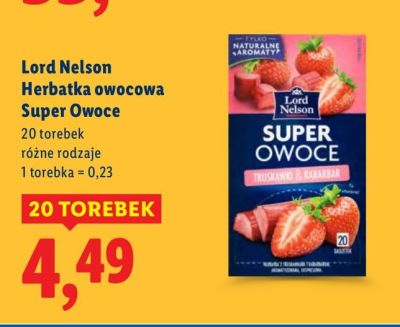 Herbatka owocowa Super Owoce promocja w Lidl