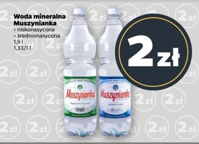 Woda mineralna średnionasycona promocja w Netto