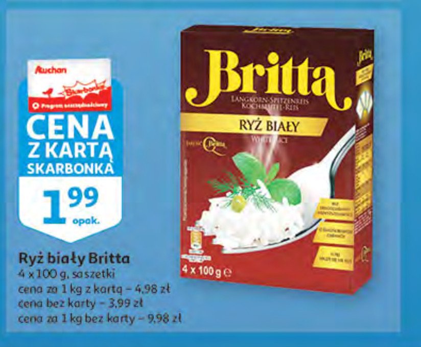 Ryż biały BRITTA promocja