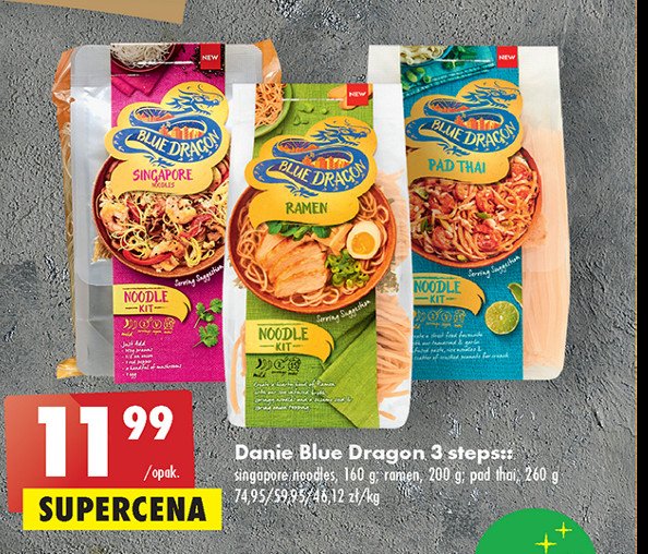 Makaron singapore noodles Blue dragon promocja