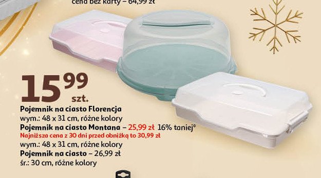 Pojemnik na ciasto 30 cm promocja