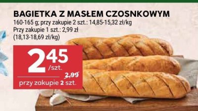 Bagietka z masłem czosnkowym promocja w Stokrotka