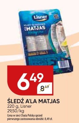 Śledź a'la matjas promocja w Chata Polska