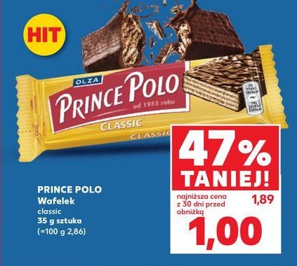 Wafelek classic Prince polo promocja w Kaufland