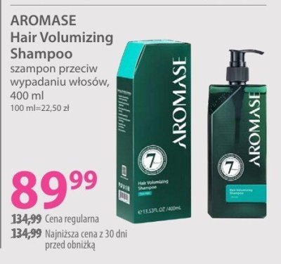Szampon AROMASE Hair Volumizing Shampoo przeciw wypadaniu włosów promocja w Hebe