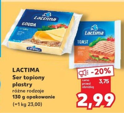 Ser topiony plastry, różne rodzaje promocja w Kaufland