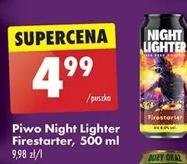 Piwo firestarter Night lighter promocja