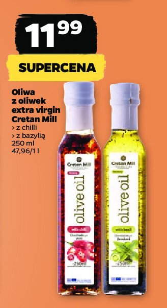 Oliwa z oliwek z bazylią Cretan olive mill promocja