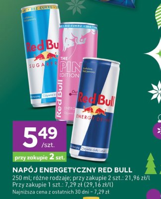 Napój energetyczny Red Bull promocja w Stokrotka